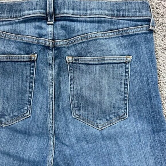 A Y R THE POP BLUE DEMIM JEANS - HIGH RISE - STRAIGHT LEG - WOMEN'S SIZE 33 X 28 - Picture 9 of 12